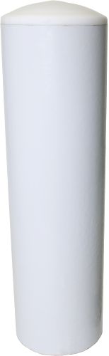 STEEL076X4.0M, 76MM x 4.0M STEEL POLE WHITE C/W CAP  (2MM)